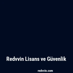 Redvvin Lisans ve Güvenlik